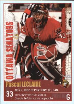 2009-10 Panini Stickers #102 Pascal Leclaire Front