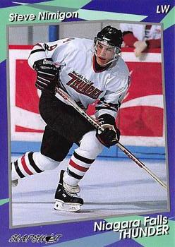 1993-94 Slapshot Niagara Falls Thunder (OHL) #9 Steve Nimigon Front