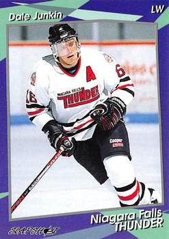 1993-94 Slapshot Niagara Falls Thunder (OHL) #12 Dale Junkin Front