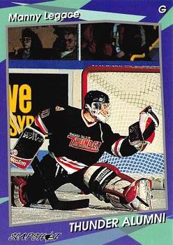 1993-94 Slapshot Niagara Falls Thunder (OHL) #25 Manny Legace Front