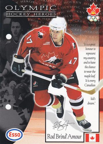 1997 Esso Olympic Hockey Heroes #11 Rod Brind'Amour Front