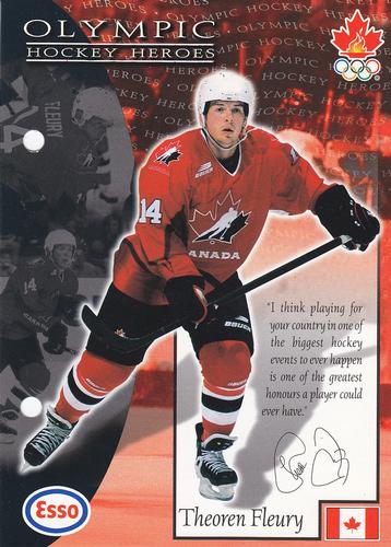 1997 Esso Olympic Hockey Heroes #12 Theoren Fleury Front