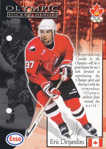 1997 Esso Olympic Hockey Heroes #13 Eric Desjardins Front