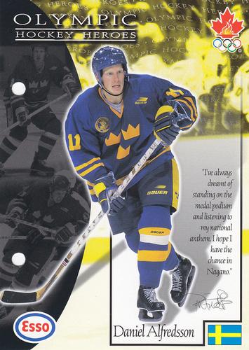 1997 Esso Olympic Hockey Heroes #44 Daniel Alfredsson Front