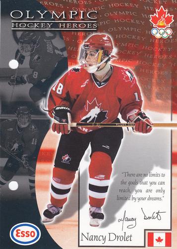 1997 Esso Olympic Hockey Heroes #56 Nancy Drolet Front