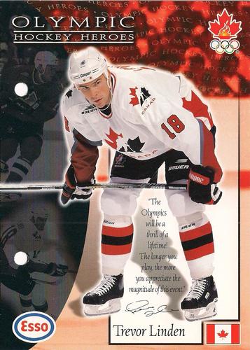 1997 Esso Olympic Hockey Heroes #8 Trevor Linden Front