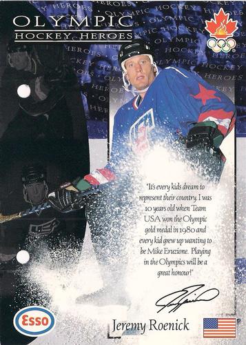 1997 Esso Olympic Hockey Heroes #28 Jeremy Roenick Front