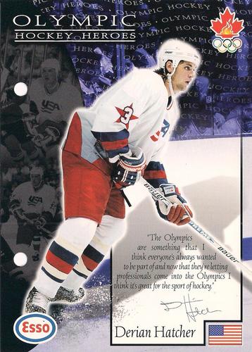 1997 Esso Olympic Hockey Heroes #32 Derian Hatcher Front