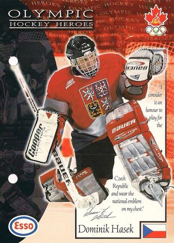 1997 Esso Olympic Hockey Heroes #54 Dominik Hasek Front