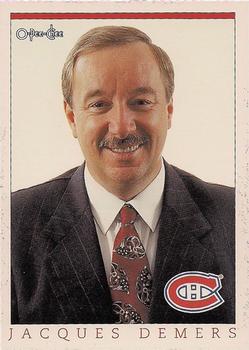 1992-93 O-Pee-Chee Montreal Canadiens Hockey Fest #10 Jacques Demers Front