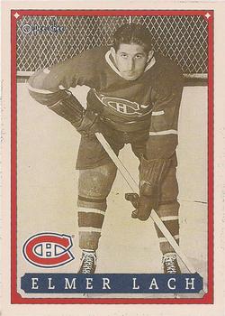 1992-93 O-Pee-Chee Montreal Canadiens Hockey Fest #34 Elmer Lach Front