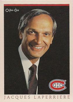 1992-93 O-Pee-Chee Montreal Canadiens Hockey Fest #36 Jacques Laperriere Front