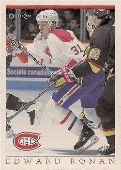 1992-93 O-Pee-Chee Montreal Canadiens Hockey Fest #45 Ed Ronan Front
