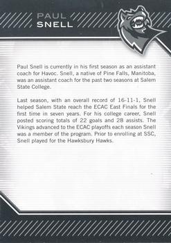 2008-09 Huntsville Havoc (SPHL) #NNO Paul Snell Back