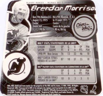 1999-00 Kraft / Post Collection - Cheez Whiz Kid Playoff Rookies #NNO Brendan Morrison Back