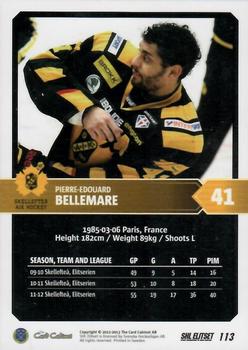 2012-13 SHL Elitset #113 Pierre-Edouard Bellemare Back