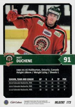 2012-13 SHL Elitset #173 Matt Duchene Back