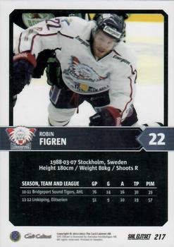 2012-13 SHL Elitset #217 Robin Figren Back