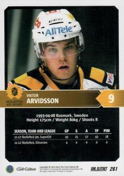 2012-13 SHL Elitset #261 Viktor Arvidsson Back