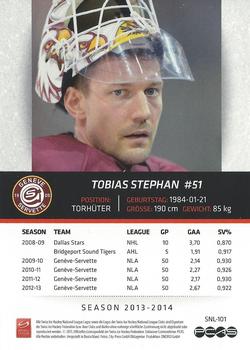2013-14 PCAS Swiss National League #SNL-101 Tobias Stephan Back