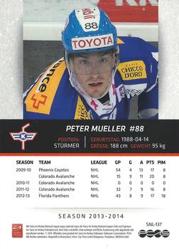2013-14 PCAS Swiss National League #SNL-137 Peter Mueller Back