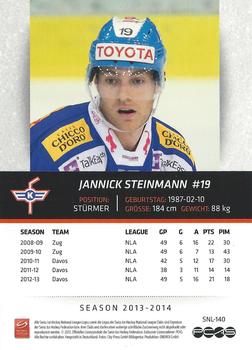 2013-14 PCAS Swiss National League #SNL-140 Jannick Steinmann Back