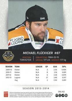 2013-14 PCAS Swiss National League #SNL-162 Michael Flückiger Back