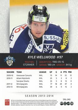 2013-14 PCAS Swiss National League #SNL-240 Kyle Wellwood Back