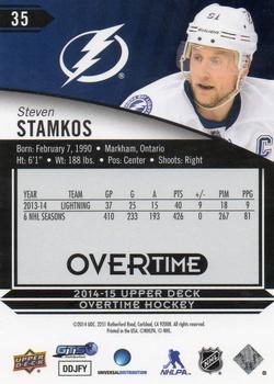 2014-15 Upper Deck Overtime #35 Steven Stamkos Back