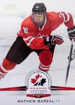 2014 Upper Deck Team Canada Juniors #23 Mathew Barzal Front