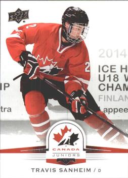 2014 Upper Deck Team Canada Juniors #42 Travis Sanheim Front