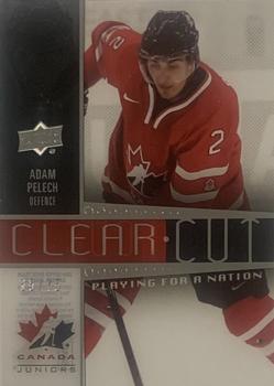 2014 Upper Deck Team Canada Juniors - Clear Cut Playing for a Nation #PFN-2 Adam Pelech Front
