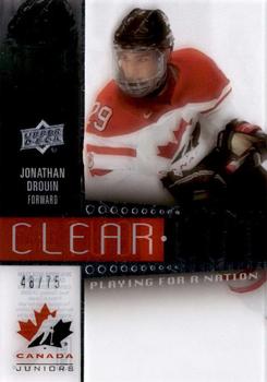 2014 Upper Deck Team Canada Juniors - Clear Cut Playing for a Nation #PFN-18 Jonathan Drouin Front