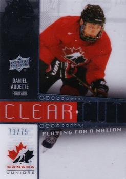 2014 Upper Deck Team Canada Juniors - Clear Cut Playing for a Nation #PFN-33 Daniel Audette Front
