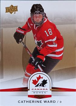 2014 Upper Deck Team Canada Juniors - Gold Sepia #143 Catherine Ward Front