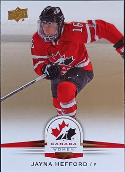 2014 Upper Deck Team Canada Juniors - Gold Sepia #145 Jayna Hefford Front