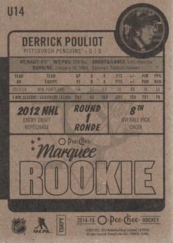 2014-15 Upper Deck - 2014-15 O-Pee-Chee Update #U14 Derrick Pouliot Back