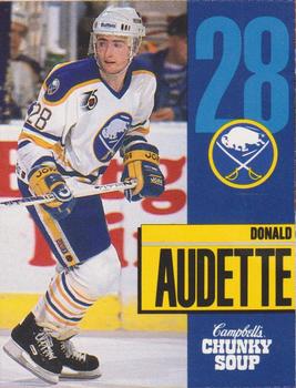 1991-92 Campbell's Buffalo Sabres #2 Donald Audette Front
