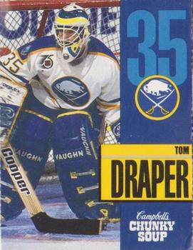 1991-92 Campbell's Buffalo Sabres #5 Tom Draper Front