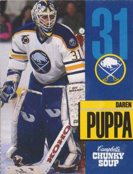1991-92 Campbell's Buffalo Sabres #16 Daren Puppa Front