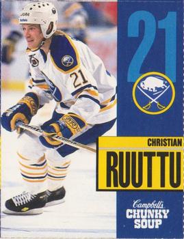 1991-92 Campbell's Buffalo Sabres #19 Christian Ruuttu Front