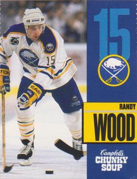 1991-92 Campbell's Buffalo Sabres #25 Randy Wood Front