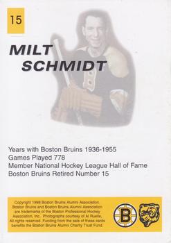 1998-99 Boston Bruins Alumni #15 Milt Schmidt Back
