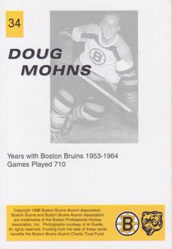 1998-99 Boston Bruins Alumni #34 Doug Mohns Back