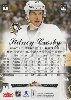 2014-15 Fleer Showcase - Flair Showcase #38 Sidney Crosby Back