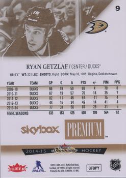 2014-15 Fleer Showcase - Skybox Premium #9 Ryan Getzlaf Back