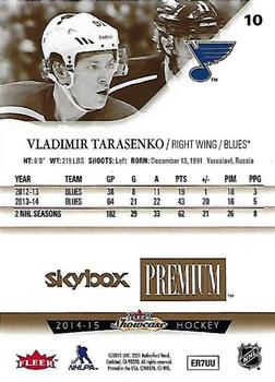 2014-15 Fleer Showcase - Skybox Premium #10 Vladimir Tarasenko Back