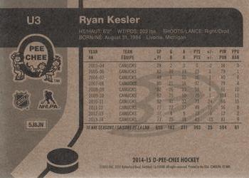 2014-15 Upper Deck - 2014-15 O-Pee-Chee Update Retro #U3 Ryan Kesler Back