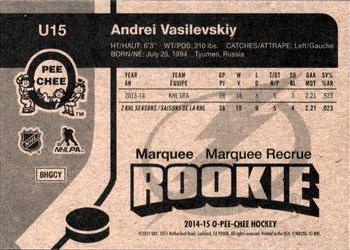 2014-15 Upper Deck - 2014-15 O-Pee-Chee Update Retro #U15 Andrei Vasilevskiy Back