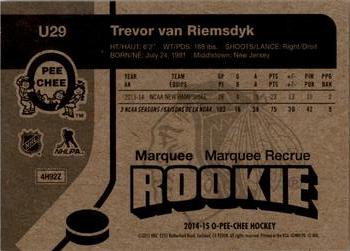 2014-15 Upper Deck - 2014-15 O-Pee-Chee Update Retro #U29 Trevor van Riemsdyk Back